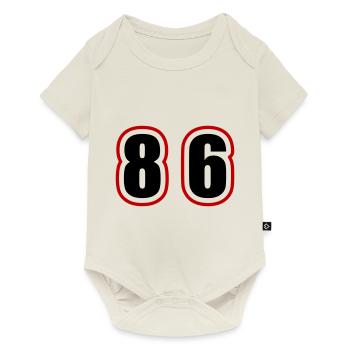 86 Nombre Collège - Body à manches courtes Premium Bébé - blanc cassé - Devant