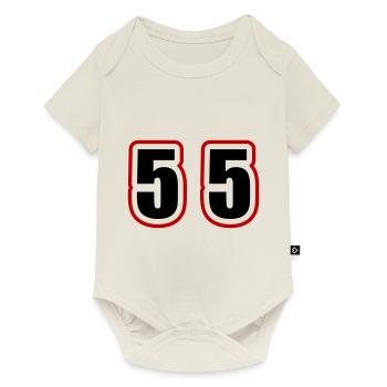 55 Number College - Baby Premium short-sleeve bodysuit - off white - Front