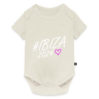 Ibiza 2024 Heart Trip - Baby Premium short-sleeve bodysuit - off white - Front
