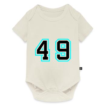49 Number symbol - Baby Premium short-sleeve bodysuit - off white - Front