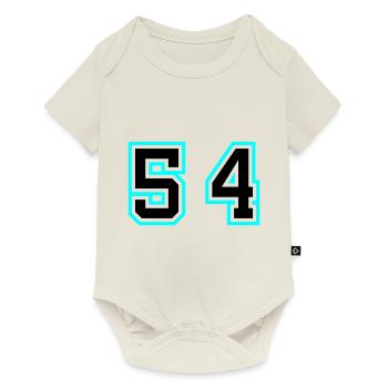 54 Symbole numérique - Body à manches courtes Premium Bébé - blanc cassé - Devant