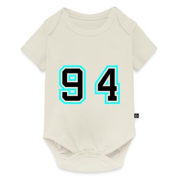 94 Symbole numérique - Body à manches courtes Premium Bébé - blanc cassé - Devant
