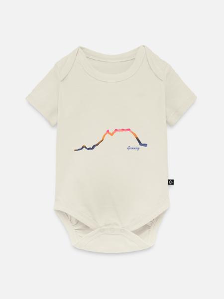Grimming sunrise - Baby Premium Kurzarmbody - Naturweiß