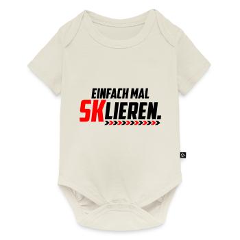 Eskalieren SKlieren sklieren | Farbe änderbar - Baby Premium Kurzarmbody - Naturweiß - Vorne