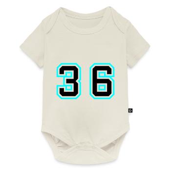 36 Number Symbol - Baby Premium short-sleeve bodysuit - off white - Front