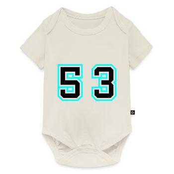 53 Number Symbol - Baby Premium short-sleeve bodysuit - off white - Front