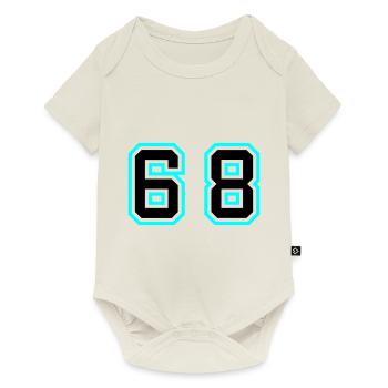 68 Symbole numérique - Body à manches courtes Premium Bébé - blanc cassé - Devant