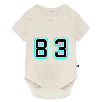 83 Zahl Symbol - Baby Premium Kurzarmbody - Naturweiß - Vorne