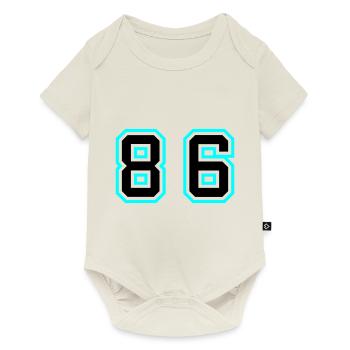 86 Symbole numérique - Body à manches courtes Premium Bébé - blanc cassé - Devant