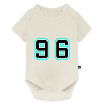 96 Symbole numérique - Body à manches courtes Premium Bébé - blanc cassé - Devant