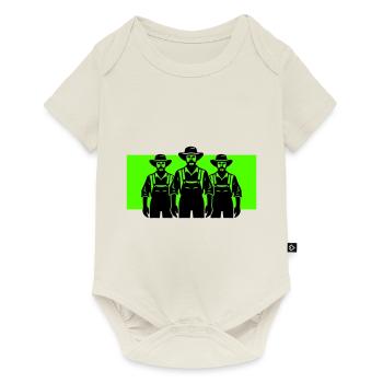 Landwirt Silhouette Farmer - Baby Premium short-sleeve bodysuit - off white - Front