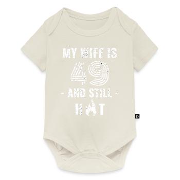49 years birthday wife gift - Baby Premium short-sleeve bodysuit - off white - Front