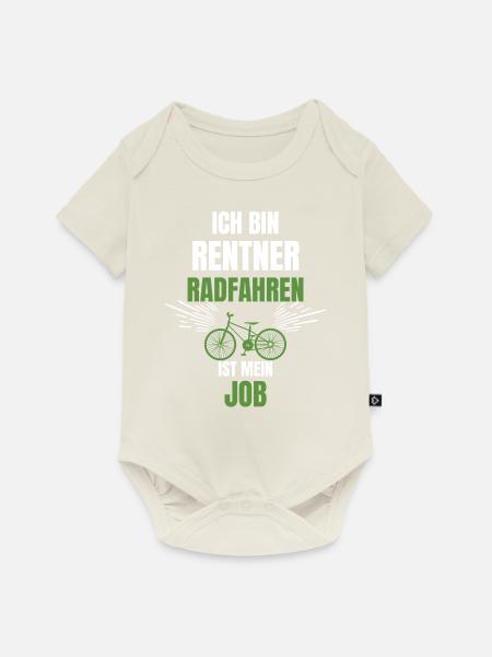 Radfahrer Fahrrad Rentner Ruhestand - Baby Premium Kurzarmbody - Naturweiß