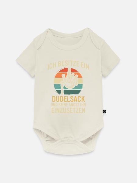 Dudelsack Dudelsackspieler Sackpfeife - Baby Premium Kurzarmbody - Naturweiß