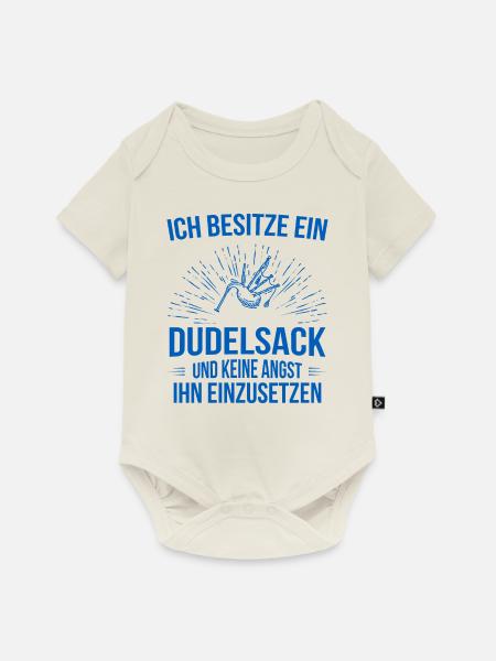 Dudelsack Dudelsackspieler Sackpfeife - Baby Premium Kurzarmbody - Naturweiß