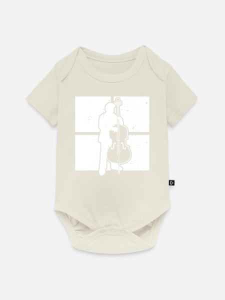 Kontrabass Kontrabassspieler Kontrabassist - Baby Premium Kurzarmbody - Naturweiß