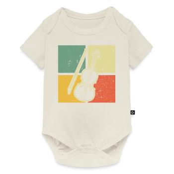 Violin Violinist Violinist - Baby Premium short-sleeve bodysuit - off white - Front