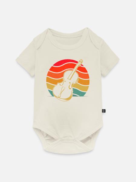 Cello Cellospieler Cellist - Baby Premium Kurzarmbody - Naturweiß