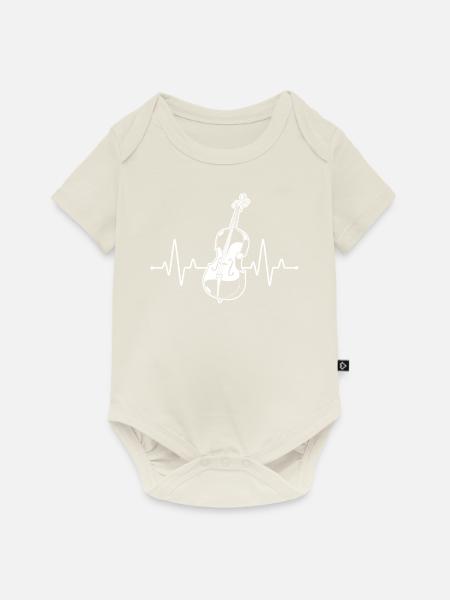 Cello Cellospieler Cellist - Baby Premium Kurzarmbody - Naturweiß