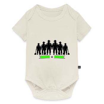 Farmer Bauer Silhouette - Baby Premium short-sleeve bodysuit - off white - Front