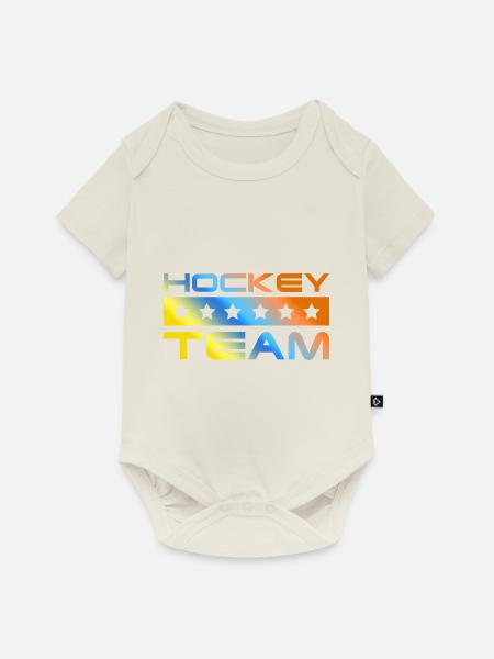 Hockey Crew Bunt - Baby Premium Kurzarmbody - Naturweiß