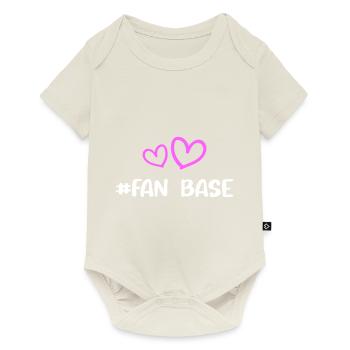 Fan Base Heart Love - Baby Premium short-sleeve bodysuit - off white - Front