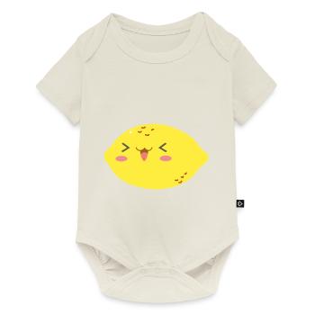 citron - Body à manches courtes Premium Bébé - blanc cassé - Devant