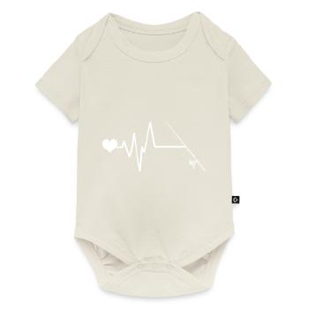 Canne à pêche Heartbeat - Body à manches courtes Premium Bébé - blanc cassé - Devant