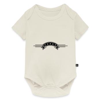 Star banderole line - Baby Premium short-sleeve bodysuit - off white - Front