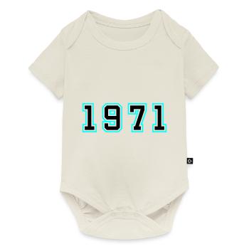 1971 Year Birthday - Baby Premium short-sleeve bodysuit - off white - Front