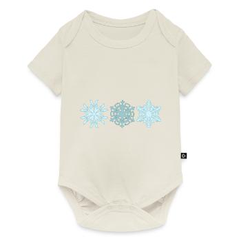 Flocons - Body à manches courtes Premium Bébé - blanc cassé - Devant