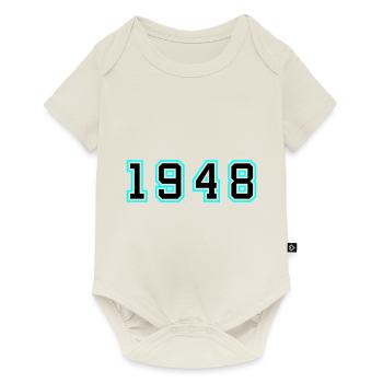 1948 Année Anniversaire - Body à manches courtes Premium Bébé - blanc cassé - Devant