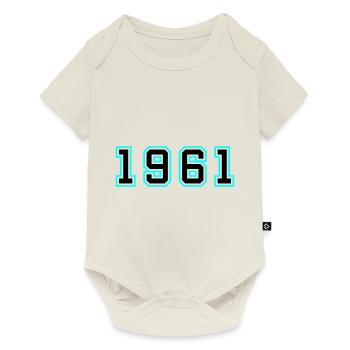 1961 Year Birthday - Baby Premium short-sleeve bodysuit - off white - Front