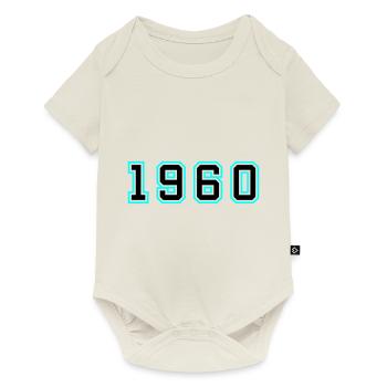 1960 Année Anniversaire - Body à manches courtes Premium Bébé - blanc cassé - Devant