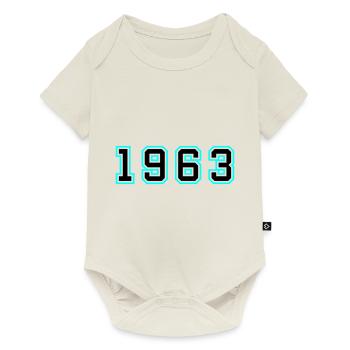 1963 Year Birthday - Baby Premium short-sleeve bodysuit - off white - Front