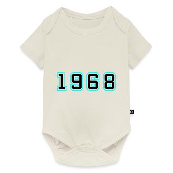 1968 Year Birthday - Baby Premium short-sleeve bodysuit - off white - Front