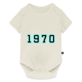 1970 Année Anniversaire - Body à manches courtes Premium Bébé - blanc cassé - Devant
