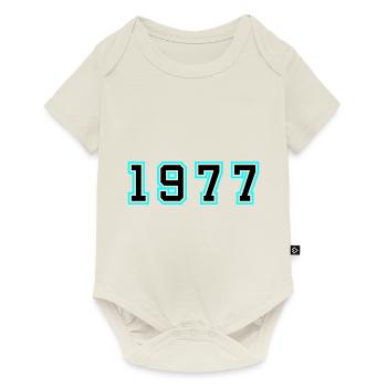 1977 Year Birthday - Baby Premium short-sleeve bodysuit - off white - Front