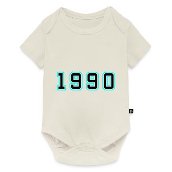 1990 Year Birthday - Baby Premium short-sleeve bodysuit - off white - Front