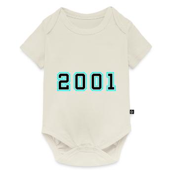 2001 Année Anniversaire - Body à manches courtes Premium Bébé - blanc cassé - Devant