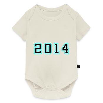 2014 Year Birthday - Baby Premium short-sleeve bodysuit - off white - Front