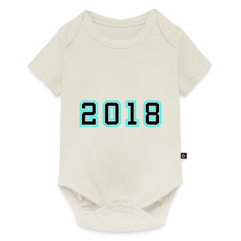 2018 Year Birthday - Baby Premium short-sleeve bodysuit - off white - Front