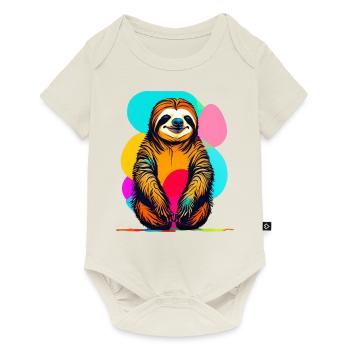 Sloth - Baby Premium short-sleeve bodysuit - off white - Front