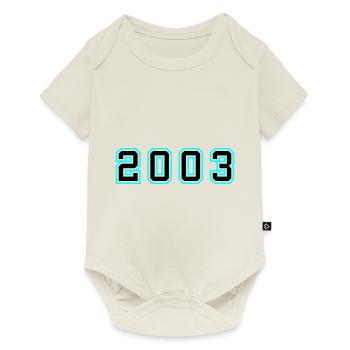 2003 Year Birthday - Baby Premium short-sleeve bodysuit - off white - Front