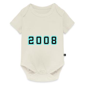 2008 Year Birthday - Baby Premium short-sleeve bodysuit - off white - Front
