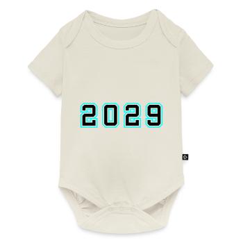 2029 Year Birthday - Baby Premium short-sleeve bodysuit - off white - Front