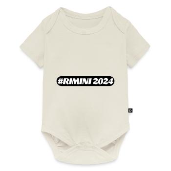 Rimini 2024 - Body à manches courtes Premium Bébé - blanc cassé - Devant
