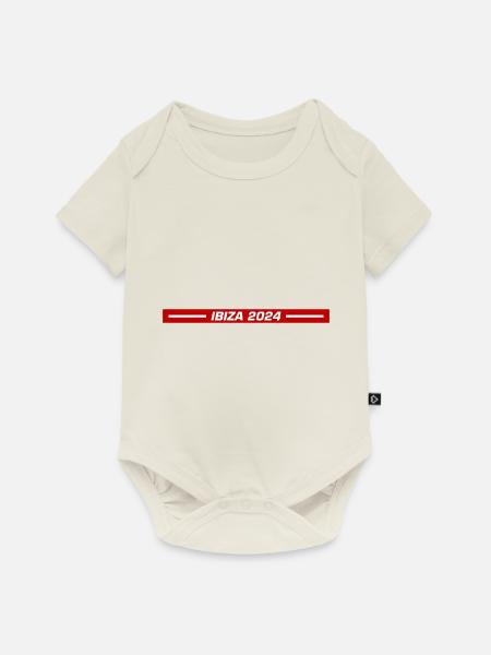 Ibiza 2024 - Baby Premium Kurzarmbody - Naturweiß