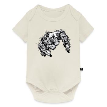 Springspinne - Baby Premium Kurzarmbody - Naturweiß - Vorne