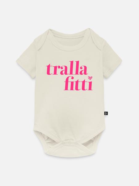 trallafitti - Baby Premium Kurzarmbody - Naturweiß